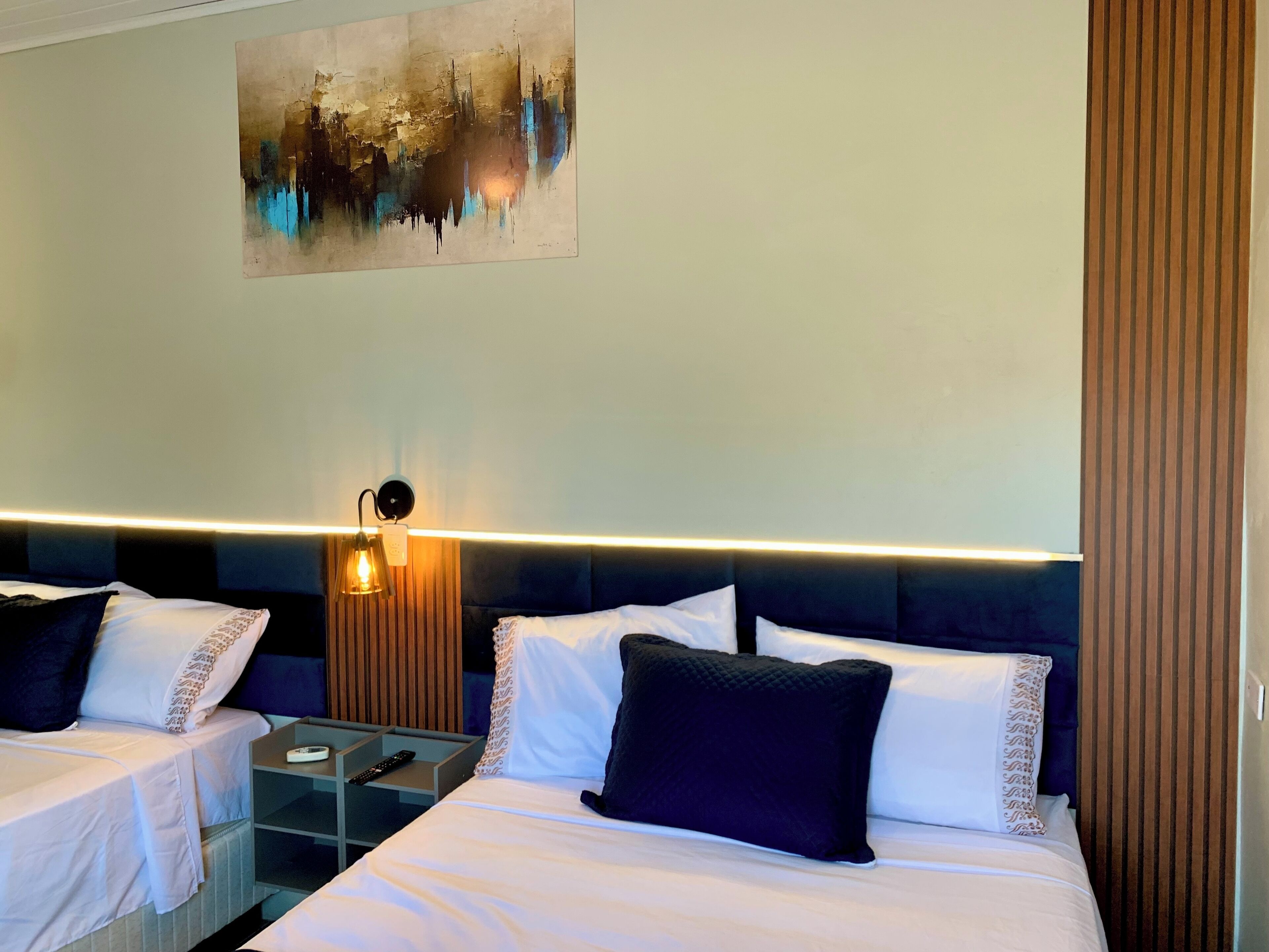 1 室のベッドルーム、WiFi (無料)、ベッドシーツ