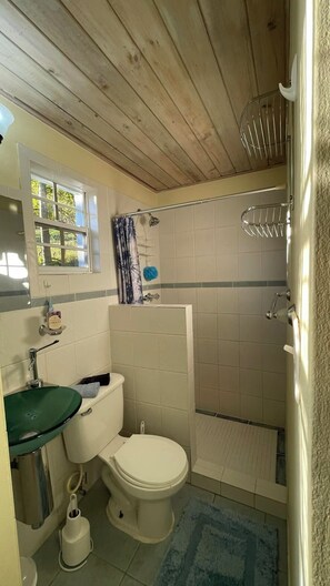 Haartrockner, Handtücher, Seife, Toilettenpapier
