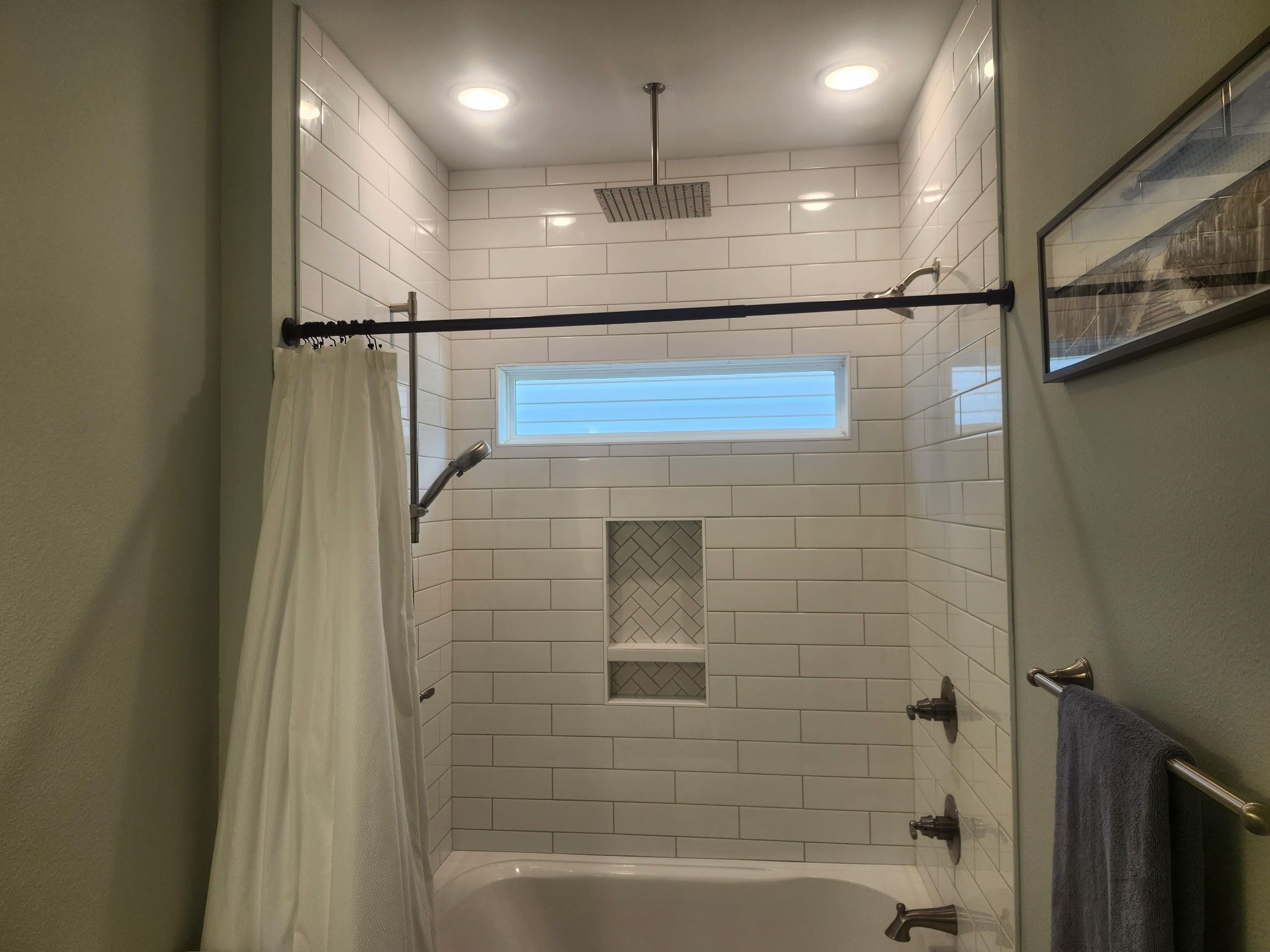 Hair dryer, towels
