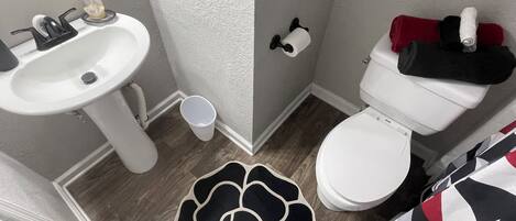 Towels, toilet paper