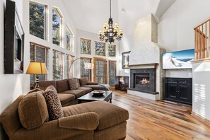 TV, fireplace - Castle Peak Retreat | Scenic Mountain Escape (Edwards)