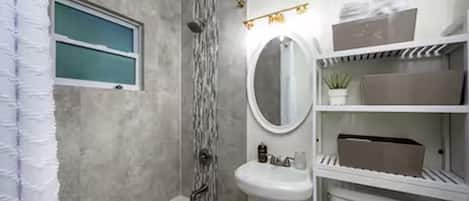 Towels, soap, toilet paper