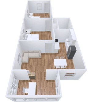 Floor plan - Historic Uptown 2BD 1BA - 8 min to Downtown & Pier (St. Petersburg)