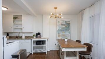 Microwave, stovetop, dishwasher