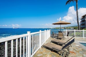Condo, 1 King Bed (Kona Shores#113: Ground Floor, Remode) | Terrace/patio