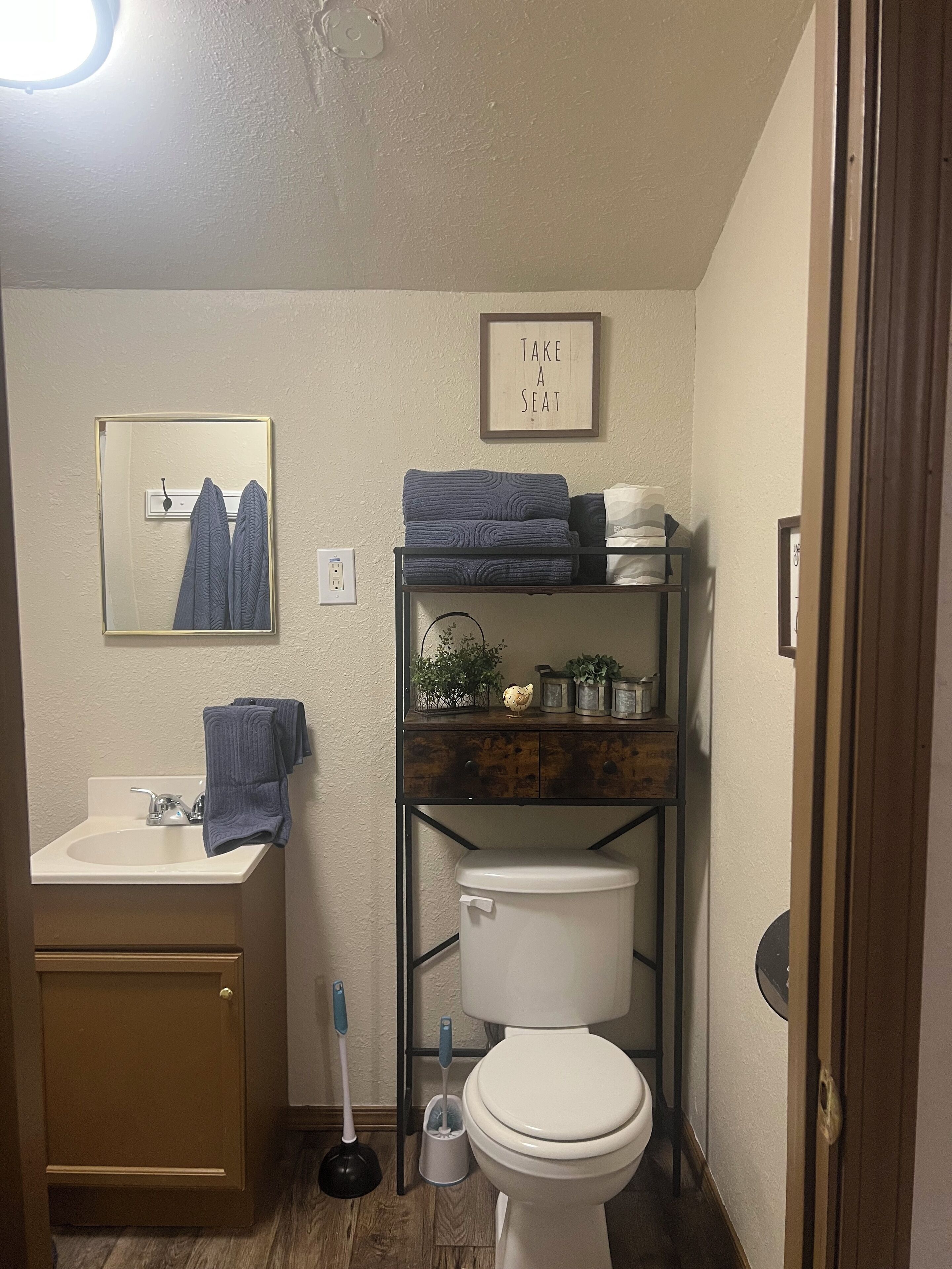 Towels, toilet paper