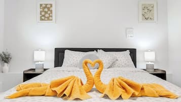 Iron/ironing board, WiFi, bed sheets