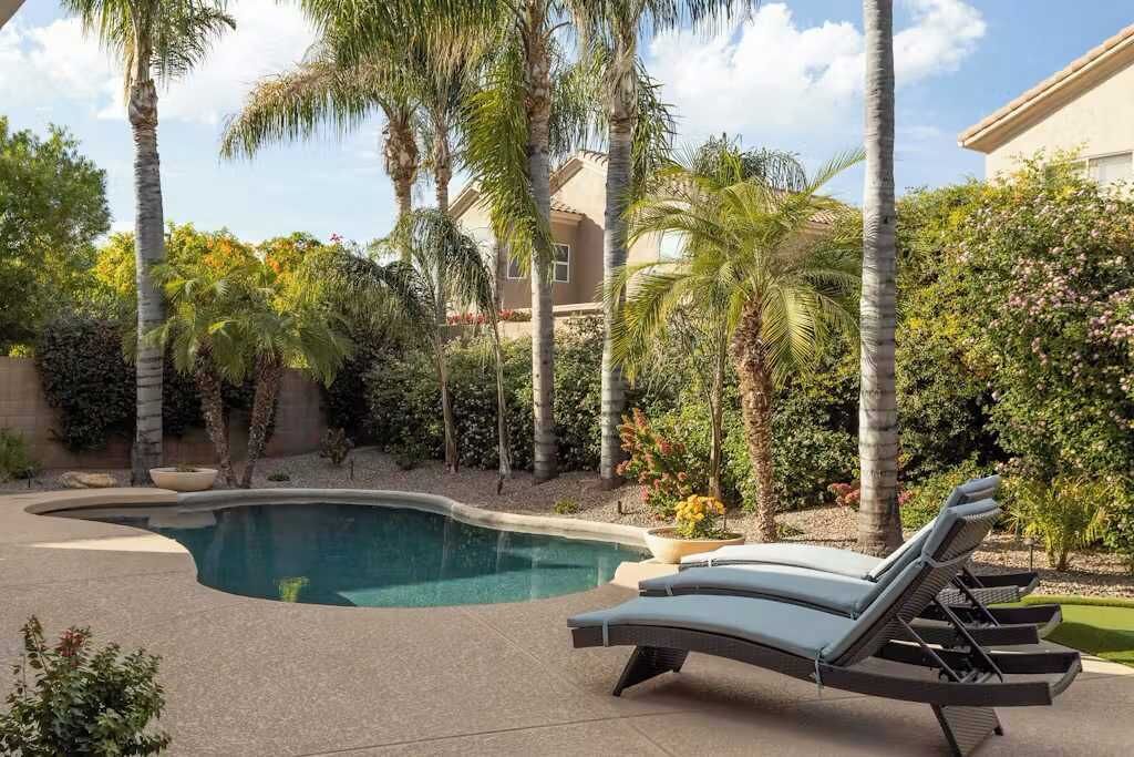 Kick back poolside with plenty of room to soak up the sun