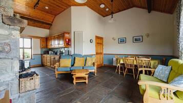 TV, fireplace, computer monitors