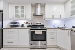 Microwave, oven, stovetop, dishwasher