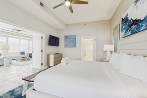 3 bedrooms, iron/ironing board, WiFi, bed sheets - Exclusive Gulf view: 3BR, pool & tennis (Miramar Beach)