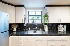 Fridge, microwave, oven, stovetop - University heights Urban Oasis | Modern 2BR Duplex (San Diego)