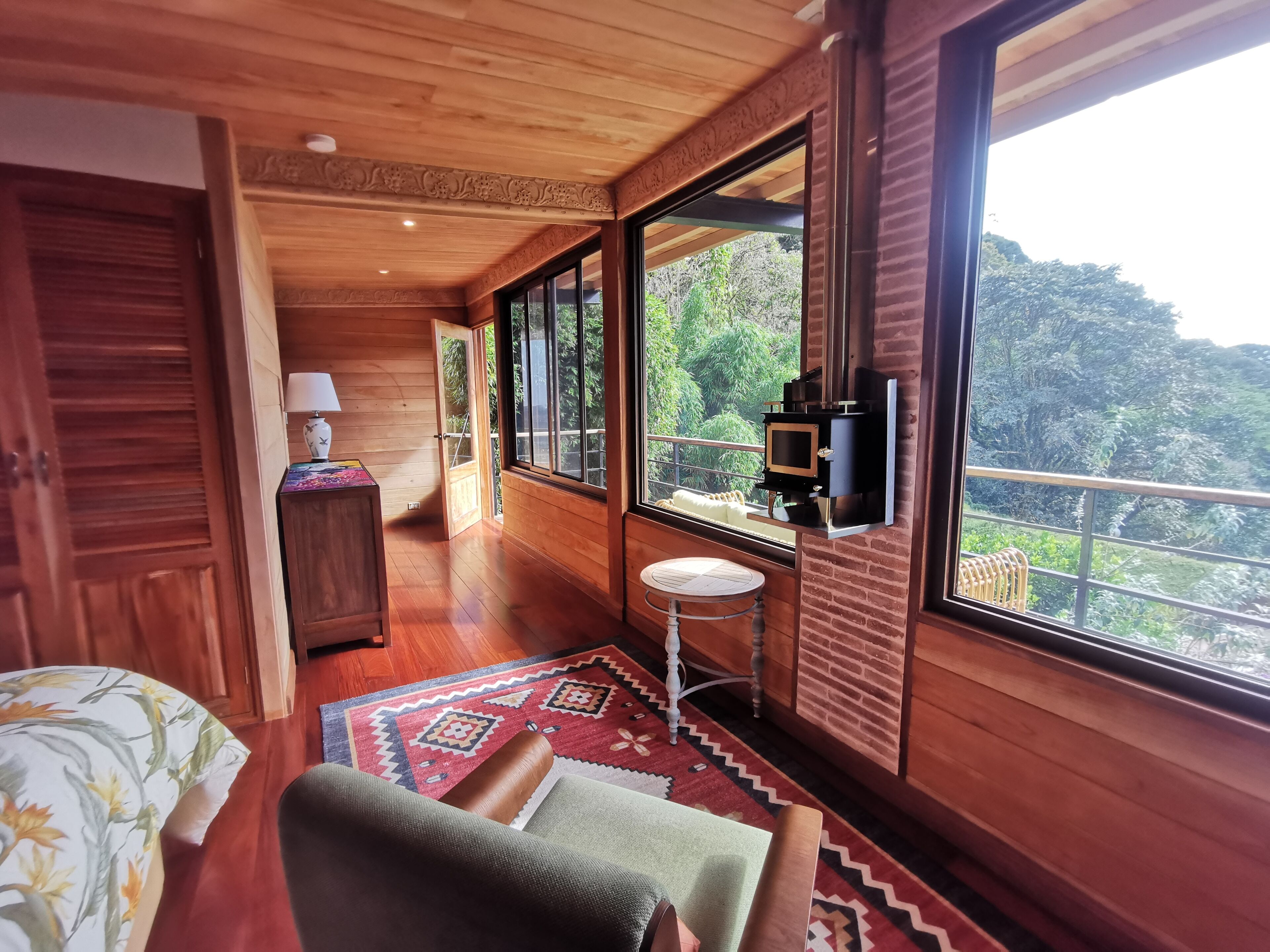 Luxury Cabin, Mountain View | Living area