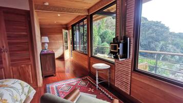 Luxury Cabin, Mountain View | Living area