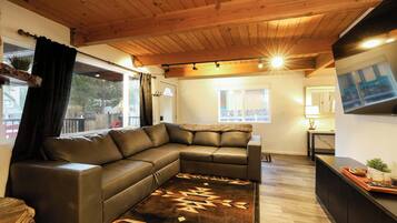 TV, fireplace, video games, offices