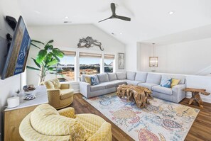 TV, table football - Summer Moon | 1,615 ft to the beach | Private Pool, Hot Tub, and Dog Friendly (Corolla)
