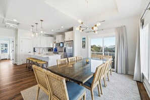Dining - Summer Moon | 1,615 ft to the beach | Private Pool, Hot Tub, and Dog Friendly (Corolla)
