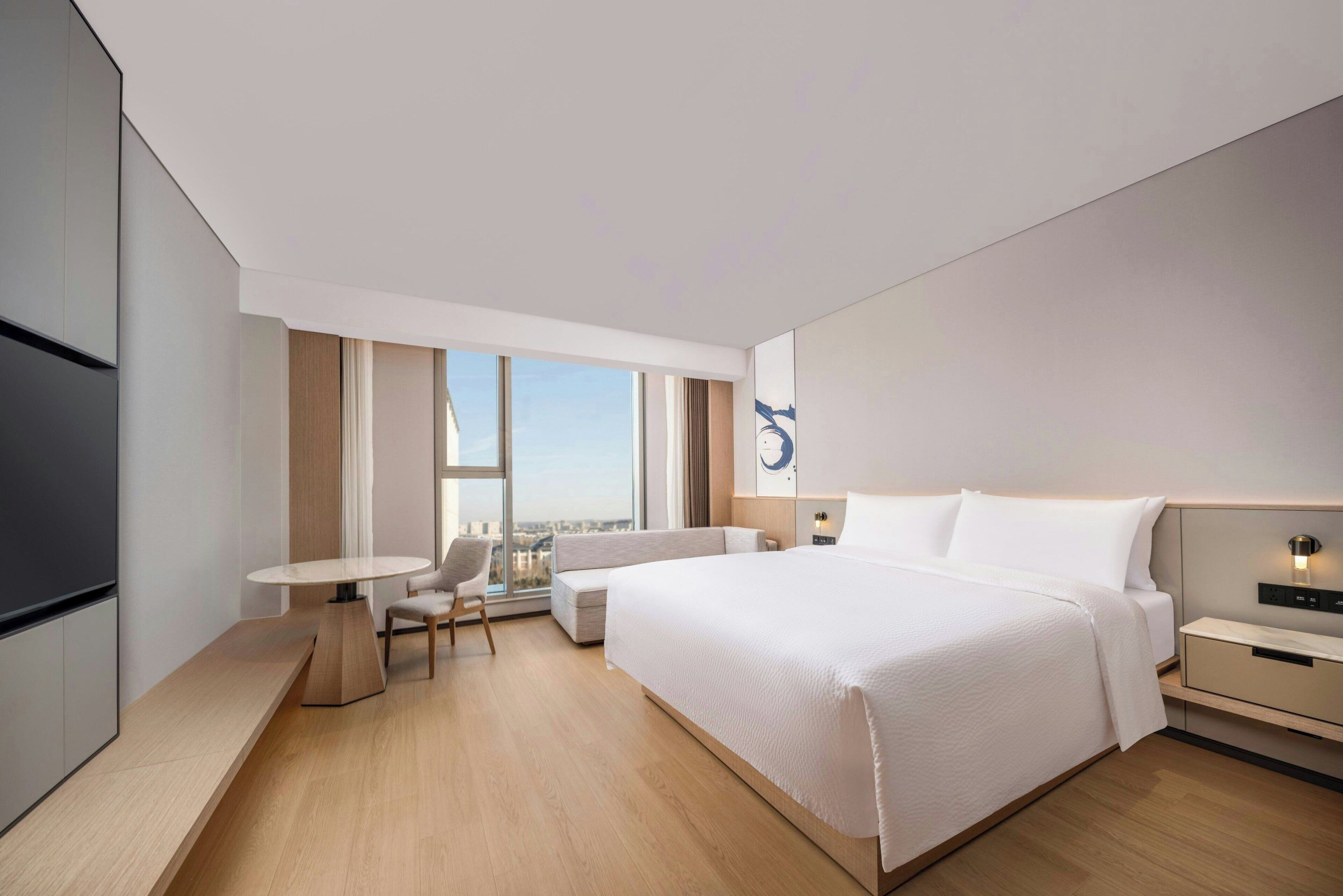 Habitación superior, 1 cama de matrimonio grande, vistas a la ciudad