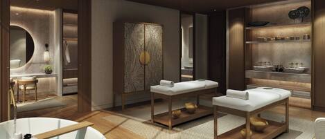 Behandlingsrum til par, sauna, dampbad, kropsbehandlinger