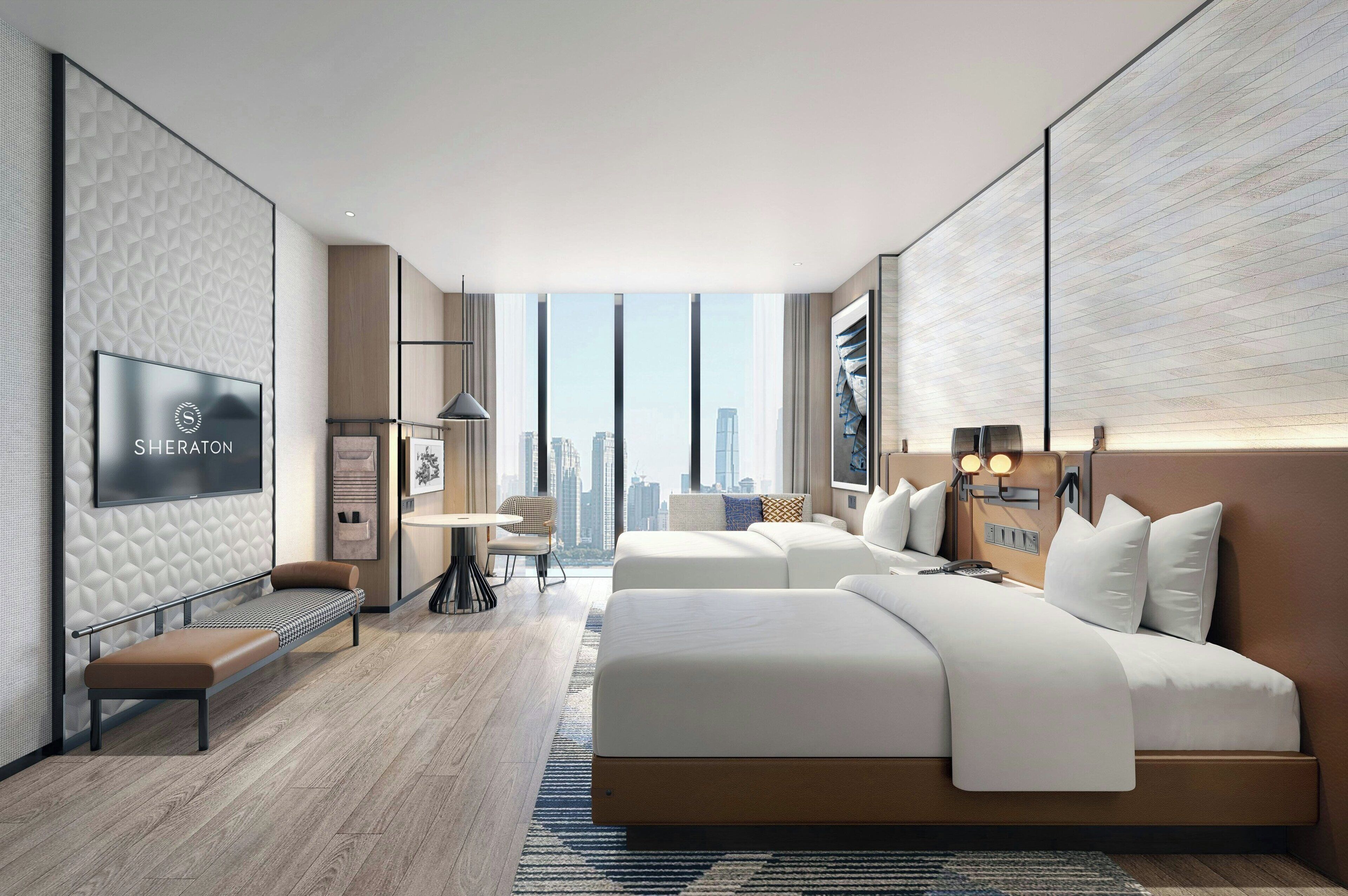 ห้องพัก, เตียงใหญ่ 2 เตียง, วิวเมือง