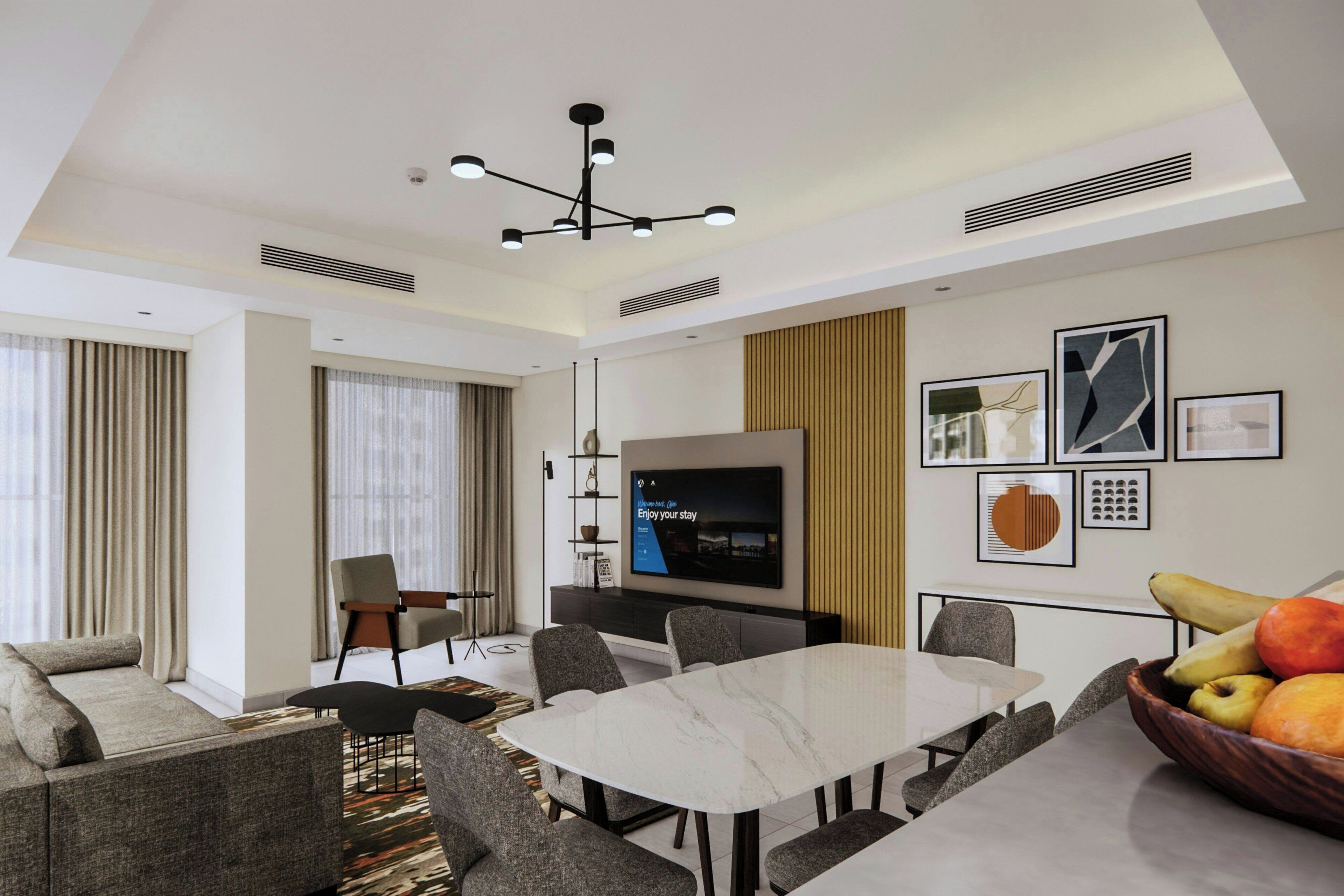 65-inch LED TV with satellite channels