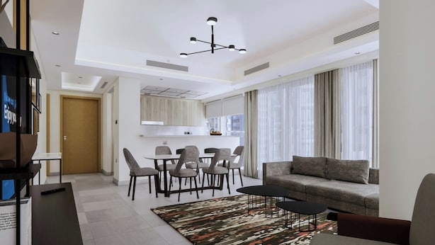 Apartment, 2 Bedrooms | Premium bedding, memory-foam beds, in-room safe, desk - Marriott Executive Apartments Jumeirah Lakes Towers, Dubai (Dubai)