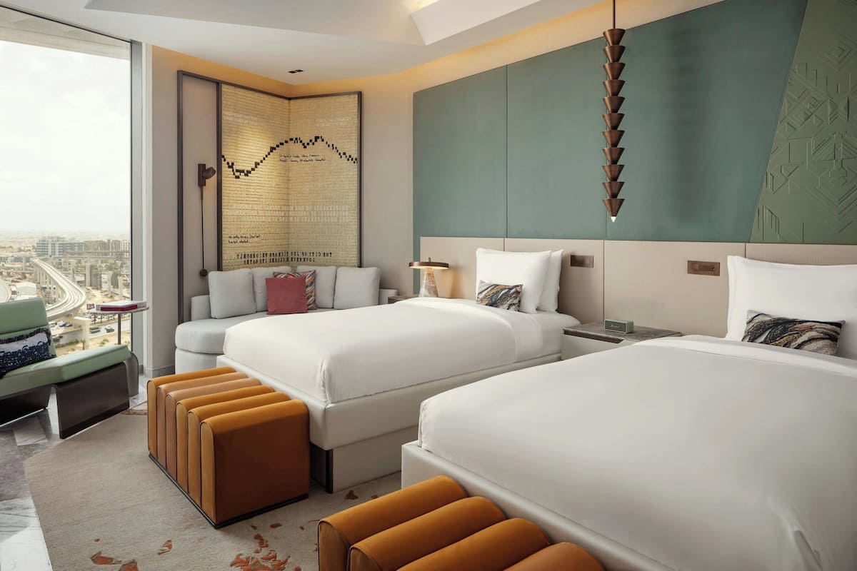 Deluxe Room, 2 Twin Beds, City View | Minibar, in-room safe, iron/ironing board, free WiFi