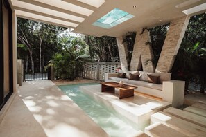 Terrace/patio - Casa W - Resort Style 8 bedroom Villa with 2 Pools (Tulum)