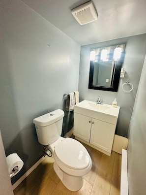 Towels, soap, toilet paper