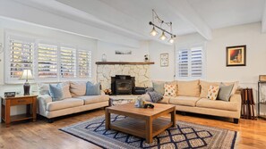 House (2 Bedrooms) | Interior - Cozy Big Bear Cabin w/ Hot Tub, Firepit & Fireplace Near the Lake Pineview Haven (Big Bear City)