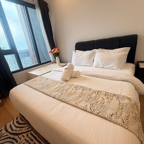 Iron/ironing board, Internet, bed sheets - Modern Studio at Lucentia Residence Bukit Bintang KL (Kuala Lumpur)