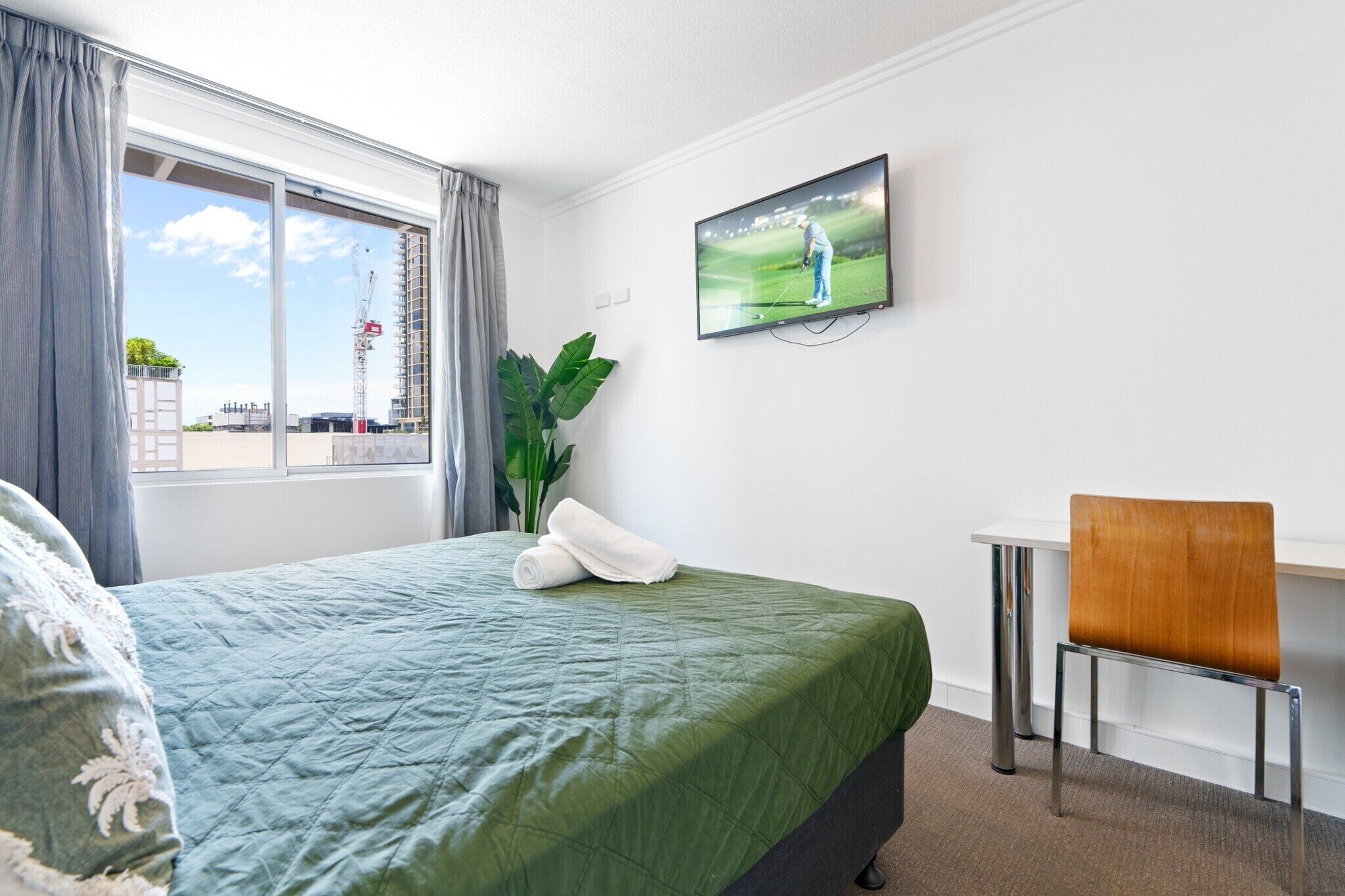 1 chambre, bureau, accès à Internet, literie fournie