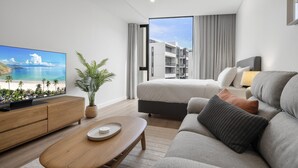 1 bedroom, iron/ironing board, internet, bed sheets - Fremantle Coast Studio – Beach at your Doorstep (North Fremantle)