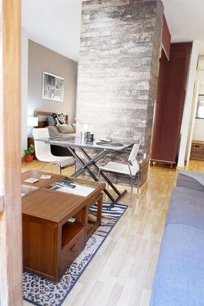 Living area - Penthouse in the historic center with large private terrace (Málaga)
