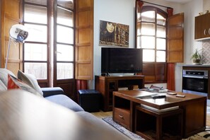 Living area - Penthouse in the historic center with large private terrace (Málaga)