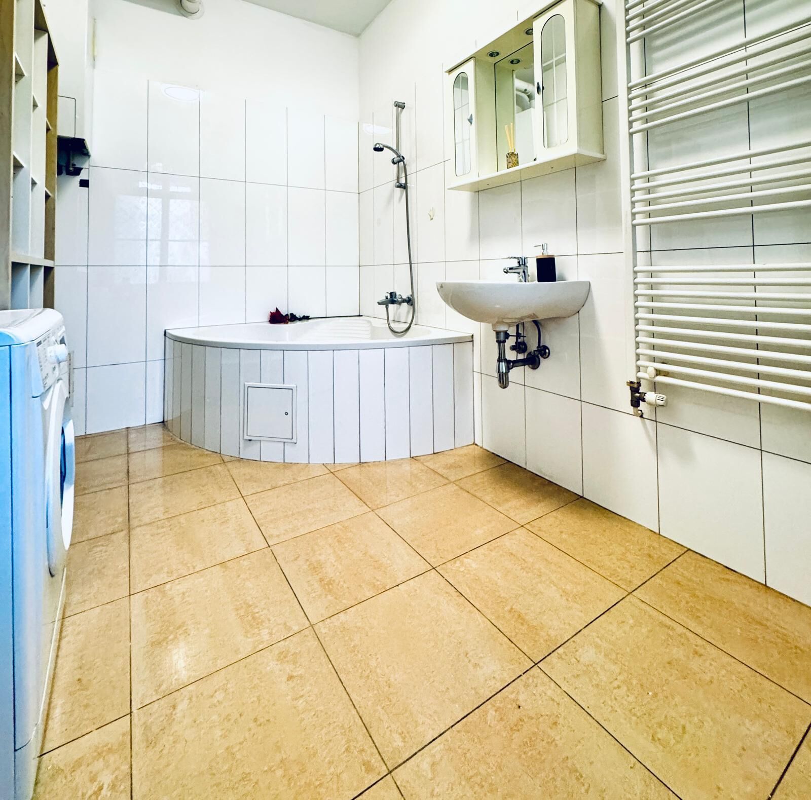 Basic Apartment | Bathroom | Combined shower/bathtub, free toiletries, hair dryer, towels