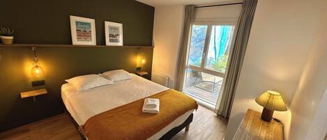 1 Schlafzimmer, Schreibtisch, Bügeleisen/Bügelbrett, WLAN