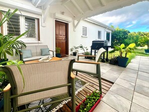Terrace/patio - Kaz A Doudou La – 2-bedroom apartment with terrace and garden, tropical calm (Saint-François)