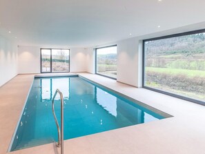 Villa | Pool | Indoor pool, outdoor pool - Modern Apartment in Forrieres With Pool (Nassogne)