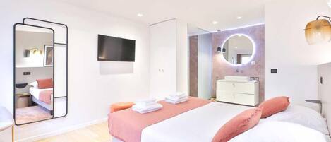 アパートメント | 3 室のベッドルーム、ノートパソコン用作業スペース、アイロン / アイロン台、ベッドシーツ