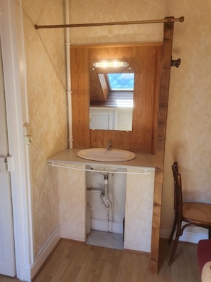 Shower, hair dryer - F2 apartment in villa, small garden, private parking, village center! (Mont-Dore)