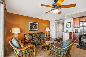 Smart TV, DVD player - Beachfront Kihei Escape with Panoramic Ocean Views - Stunning Sunset Vistas #505 (Kihei, Maui)