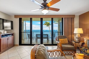 Smart TV, DVD player - Beachfront Kihei Escape with Panoramic Ocean Views - Stunning Sunset Vistas #505 (Kihei, Maui)