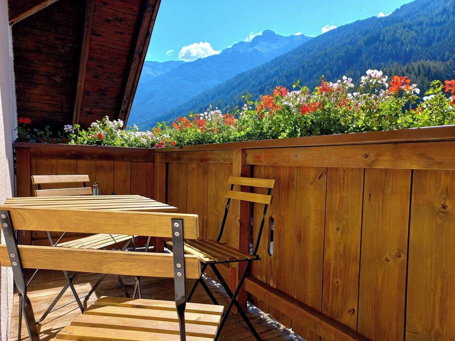 Leilighet – comfort, 2 soverom, balkong, fjellutsikt | Terrasse/patio