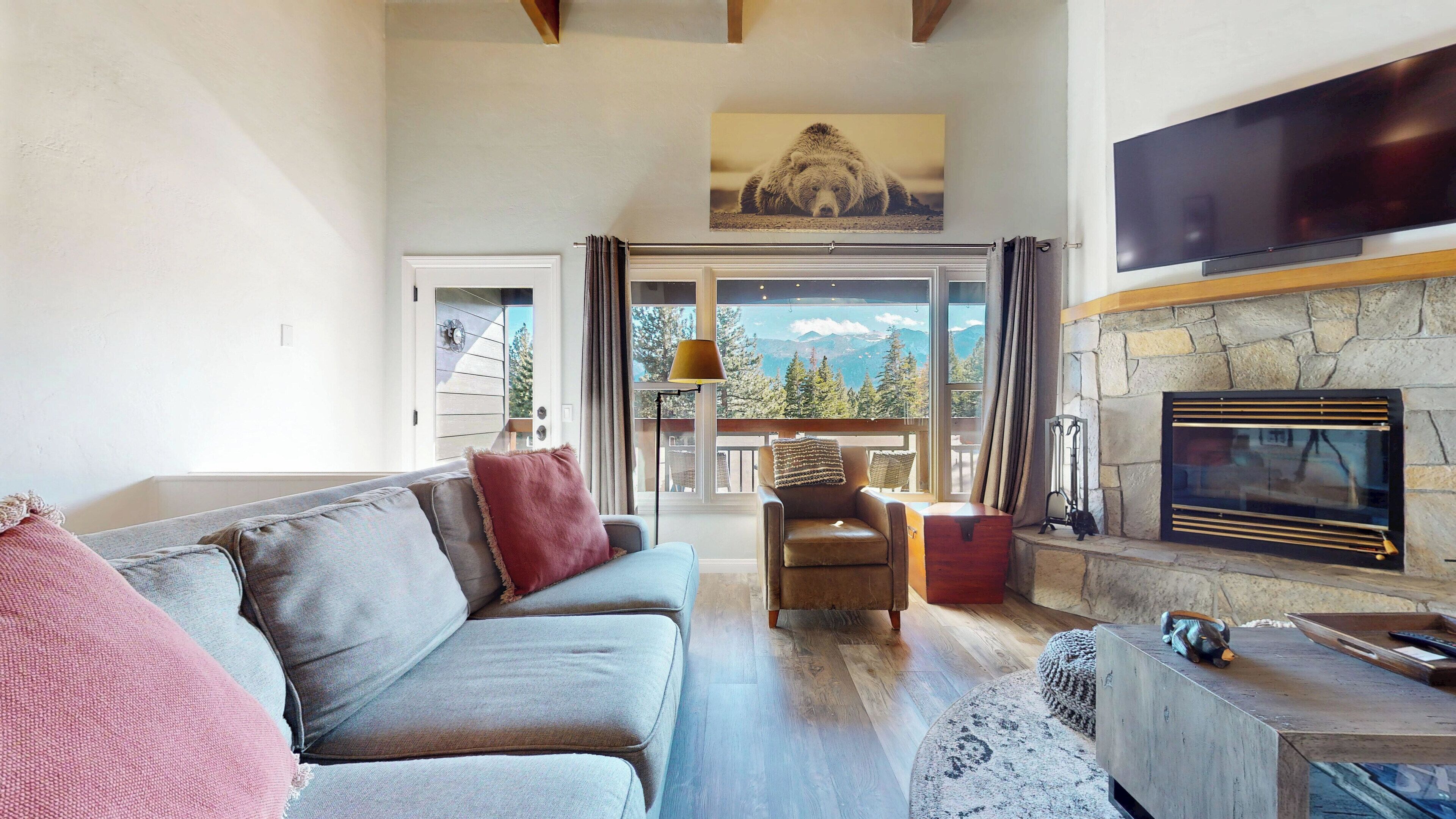 TV connectée, cheminée