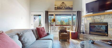 TV connectée, cheminée