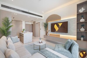 Living area - Vogue, JVC Binghatti Phoenix near Circle Mall (Dubai)