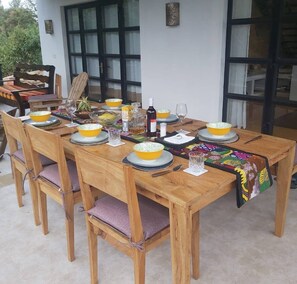 Villa, 3 Bedrooms, Accessible, Balcony | Outdoor dining - Sagana Riversiderustic Charm Nestled Along the Peaceful Banks of Sagana River (Sagana)