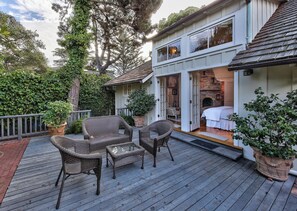 Terrace/patio - 4042 Gnome Home - Two Blocks from the Beach (Carmel)