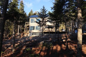Exterior - Stunning 2-story cabin retreat with AC on a tranquil ocean bay (Lubec)